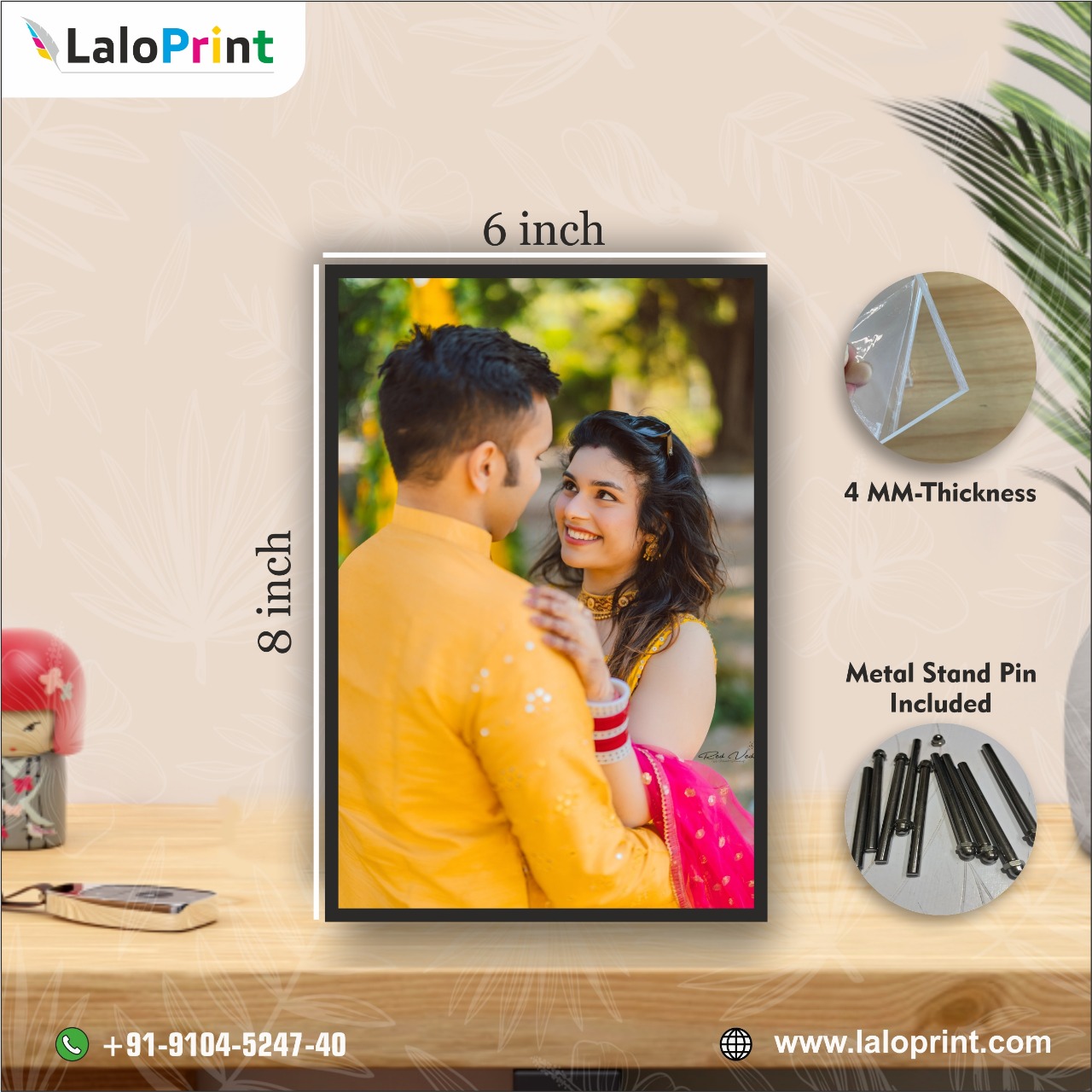 Desktop Acrylic Photo Frame RD-2